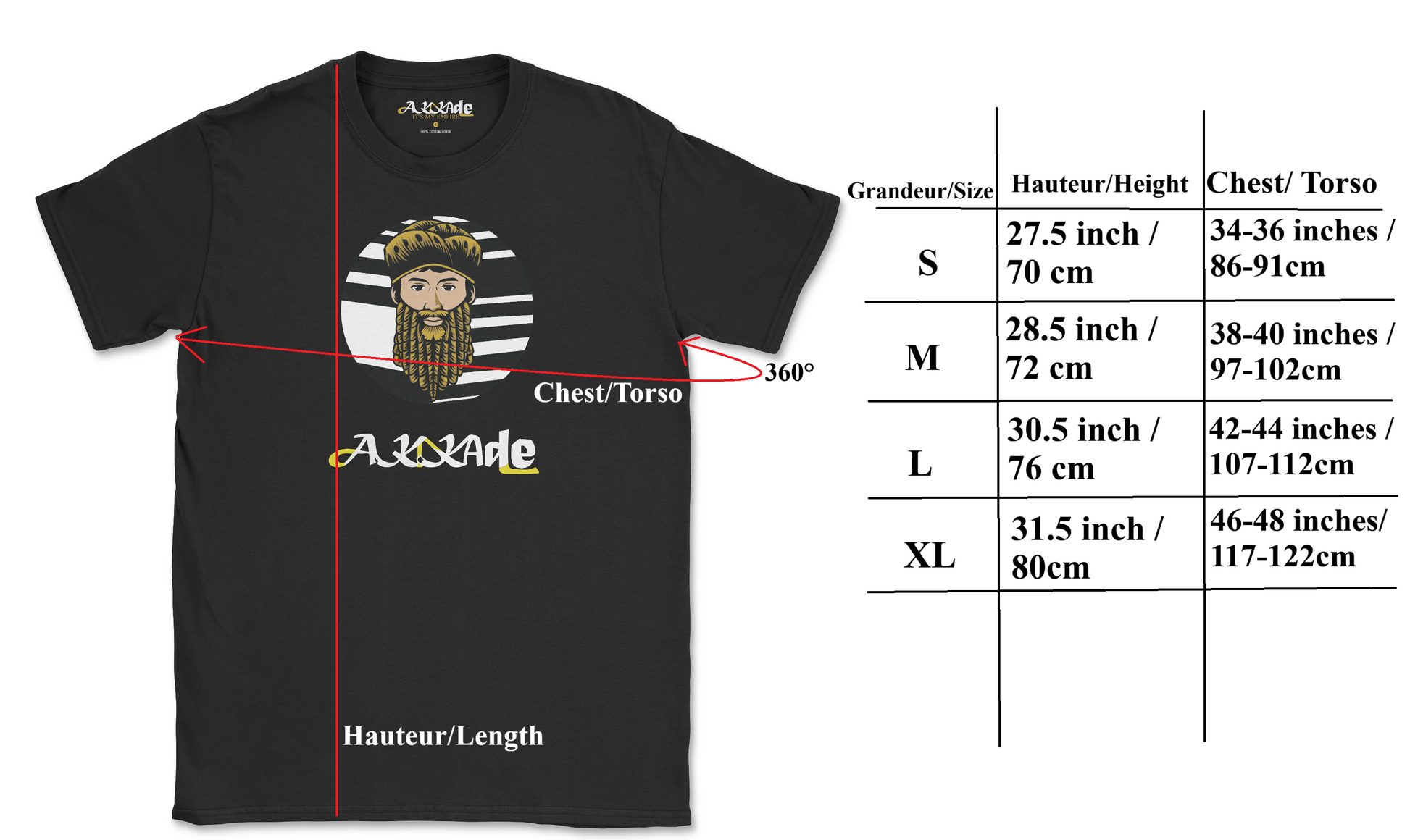 T-Shirt_Akkade_Orginal_Size CHART